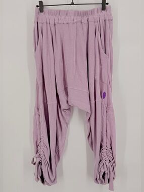 Free People Movement Lavender Harem Drop Crotch Jogger Pants Size Large